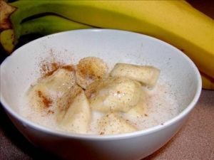 Cambodian food Recipes bananas in coconut milk
